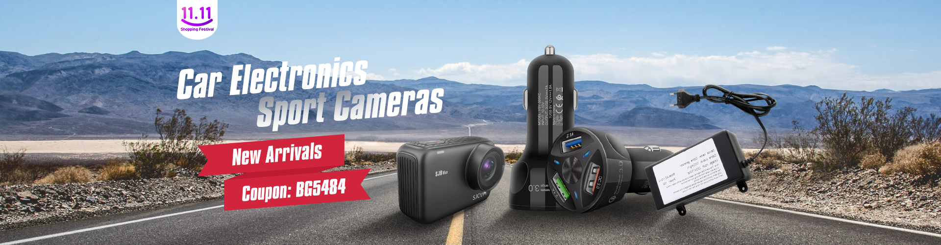 15%OFF for New Arrivals Car Electronics & Sport Cams