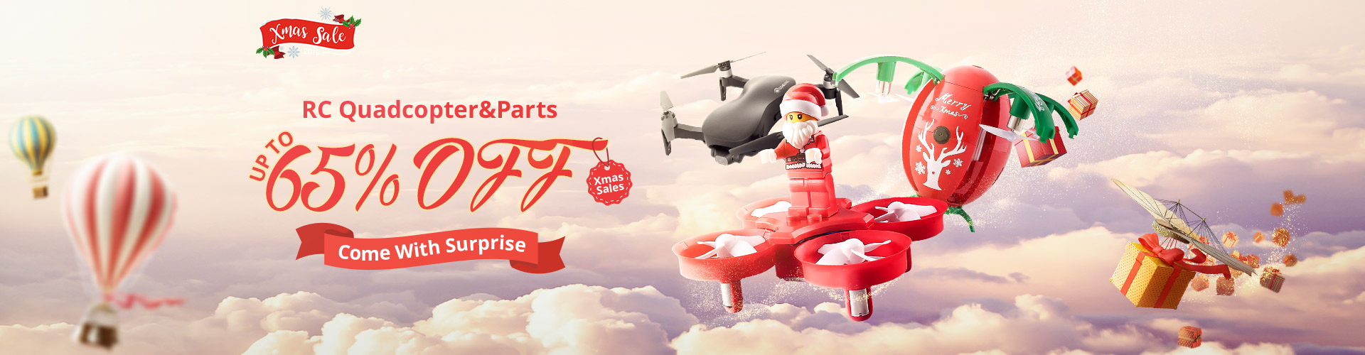 Up to 65% OFF RC Quadcopter&Parts Xmas Sales