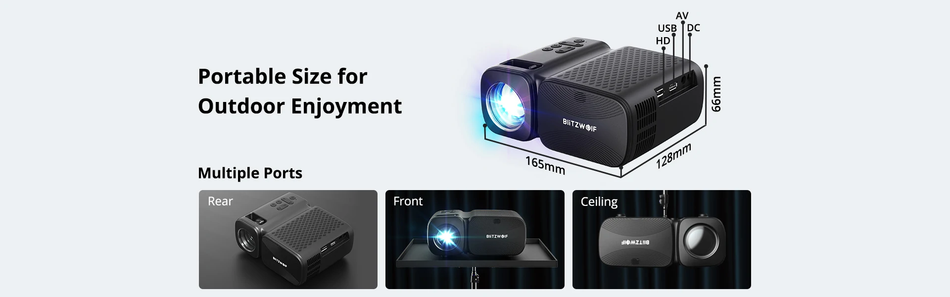 Blitzwolf V3 - elképesztő áron érkezik az új mini projektor 2
