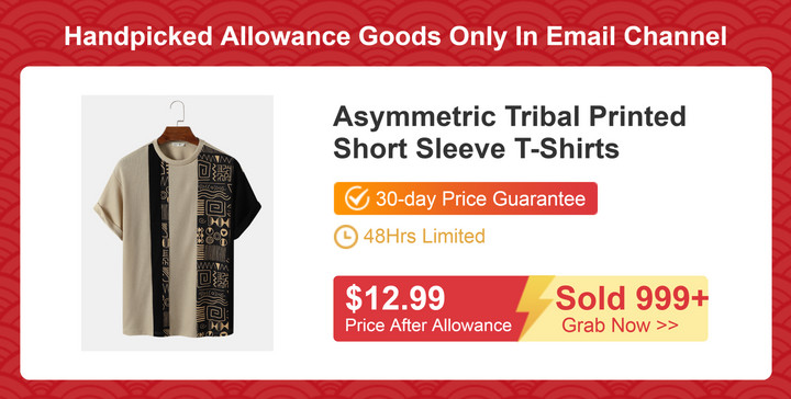 Asymmetric Tribal Printed Short Sleeve T-Shirts 