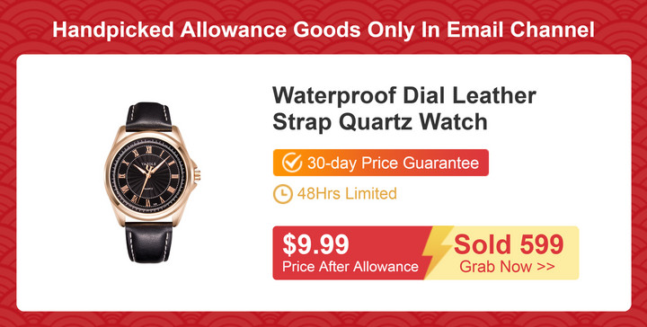Waterproof Dial Leather Strap Quartz Watch 