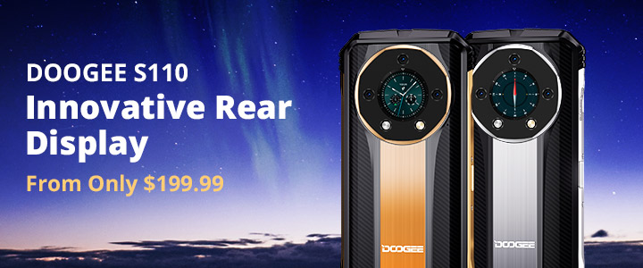 Only $199.99! Rear Display Smartphone DOOGEE S110 New Release! Zeblaze GTR  3 Pro Smartwatch $29.99! Grab Now>> - Banggood