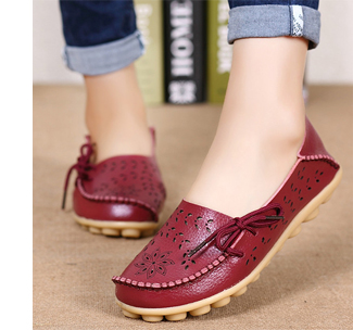 SOCOFY Hollow Loafers