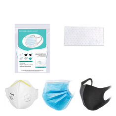 BIKIGHT 100Pcs Disposable Mouth Mask Pad PM2.5 Filter