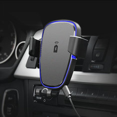 360 Degree Rotation Qi Car Wireless Phone Charger Holder