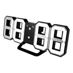Digoo DC-K3 Multi-Function Large 3D LED Digital Wall Clock Alarm Clock With Snooze Function 12/24 Hour Display
