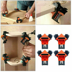 4pcs Woodworking 90 Degree Right Angle Clamp Clip