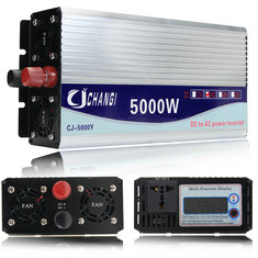10000W Peak DC 12-48V to AC 220V LCD Power Inverter