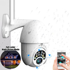 10LED 5X Zoom 2MP WiFi IP Camera PTZ Waterproof ONVIF
