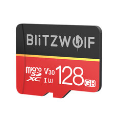 BlitzWolf® BW-TF1 Class 10 U3 V30 Micro SD Card with Adapter