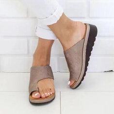 Large Size Casual Soft Clip Toe Flat Sandals