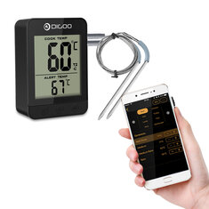 Digoo LED & LCD BBQ Kitchen Cooking Thermometer APP Function 