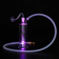 LED Water Glass Bong Pipe Bottle Horns