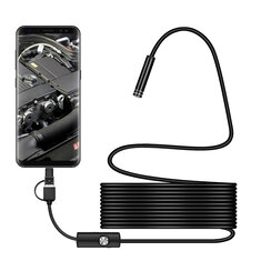 Bakeey 3 in 1 7mm 6Led Type C Micro USB Endoscope