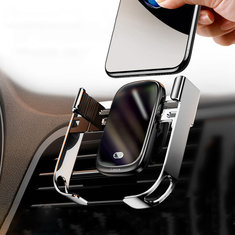 Baseus 10W Qi Wireless Charger Smart Sensor Car Phone Holder