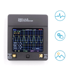 DSO112A 2MHz 5Msps 2.4''  Touch Screen Oscilloscope with Test Clip