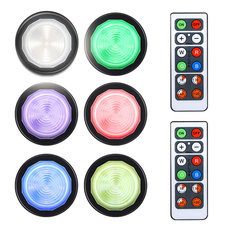 DIGOO 6pcs Colorful Remote Control LED Cabinet Lights