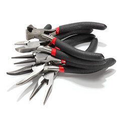 5pcs Cutting Long Round Bent Nose Making Jewelry Pliers Tools Kit