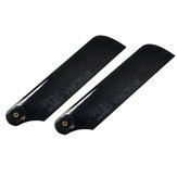 1 Pair RJX 120mm Carbon Fiber Tail Blade For 800 RC Helicopter