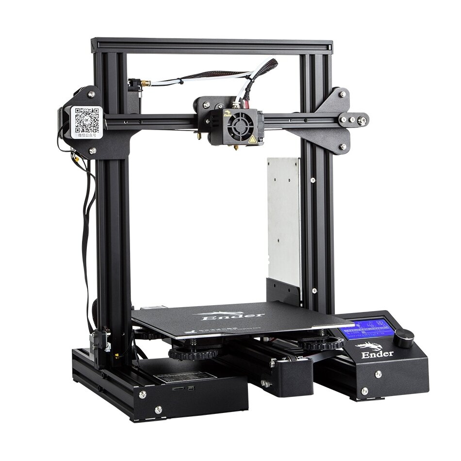 Creality 3DÂ® Ender-3 Pro V-slot Prusa I3 DIY 3D Printer 220x220x250mm Printing Size With Magnetic Removable Platform Sticker/Power Resume Function/Off-line Print/Patent MK10 Extruder/Simple Leveling