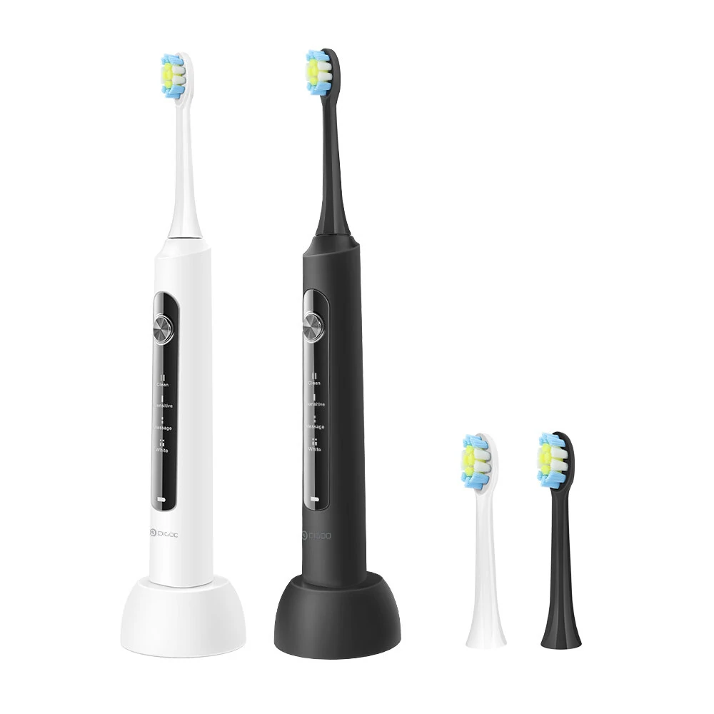 YS11 5 Brush Modes Essence Sonic Electric Wireless USB Rechargeable Toothbrush IPX7 Waterproof With 2 Toothbrush Head