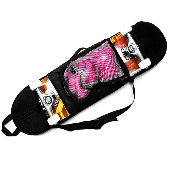 skateboard carrying bag backpack straps rucksack with mesh 81*21cm Sale - 0