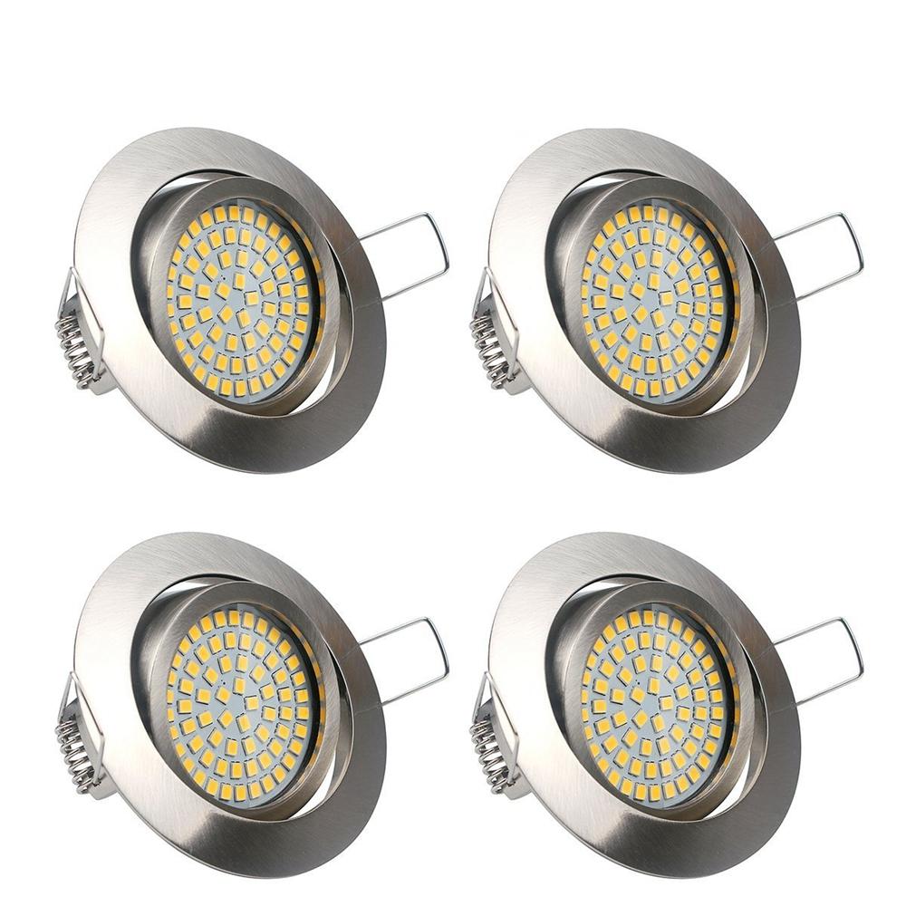 lustreon 5w 64 led 490lm round recessed ceiling down light dimmable ...