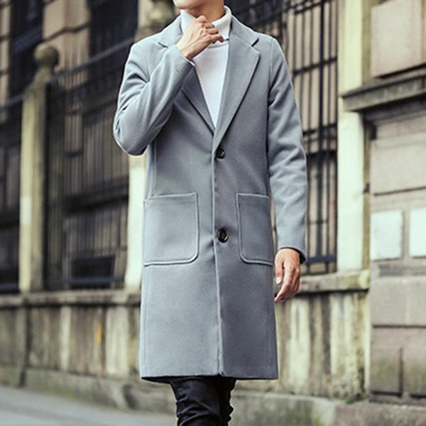 Benryhome.com : Autumn Winter Fashion Men's Warm Thick Long Windbreaker ...