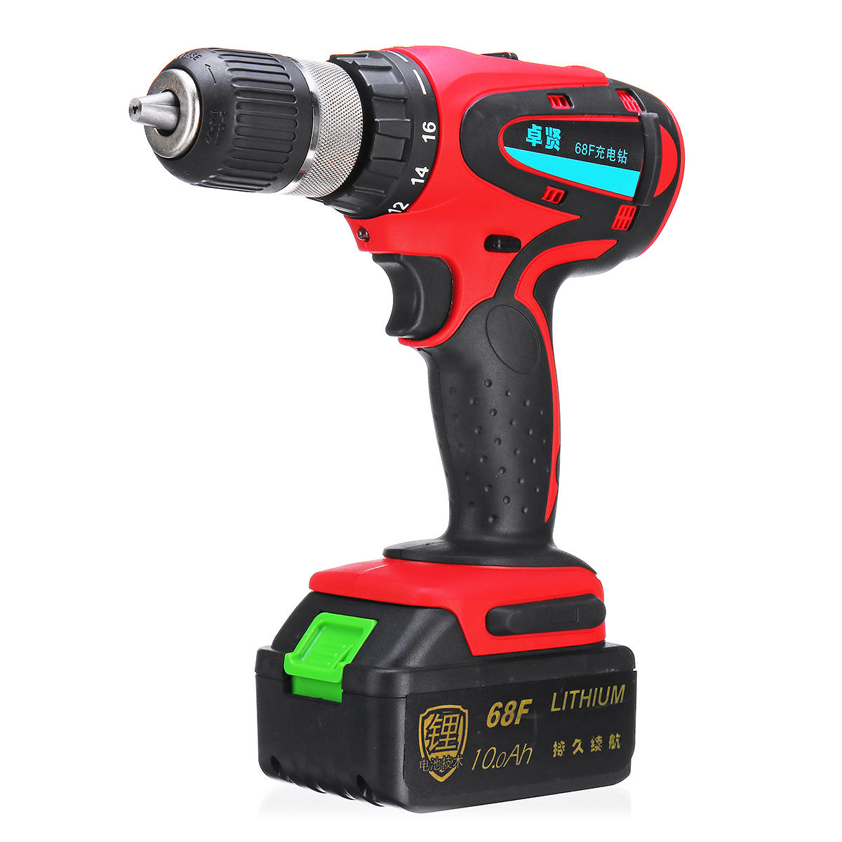 68v 10ah cordless rechargeable electric drill 2 speed ...