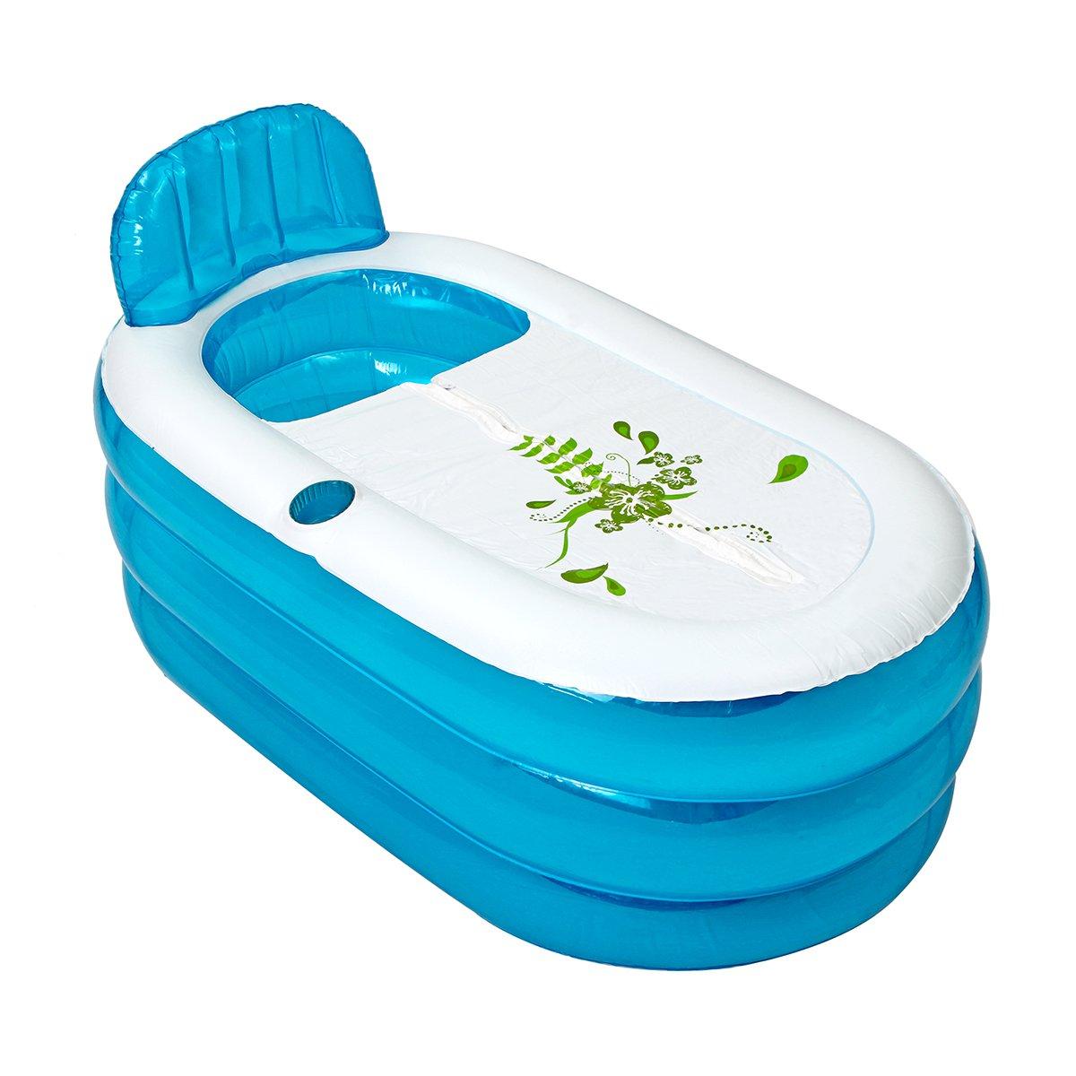 Intime Plastic Baby Inflatable Bath Tub Portable Bathtub