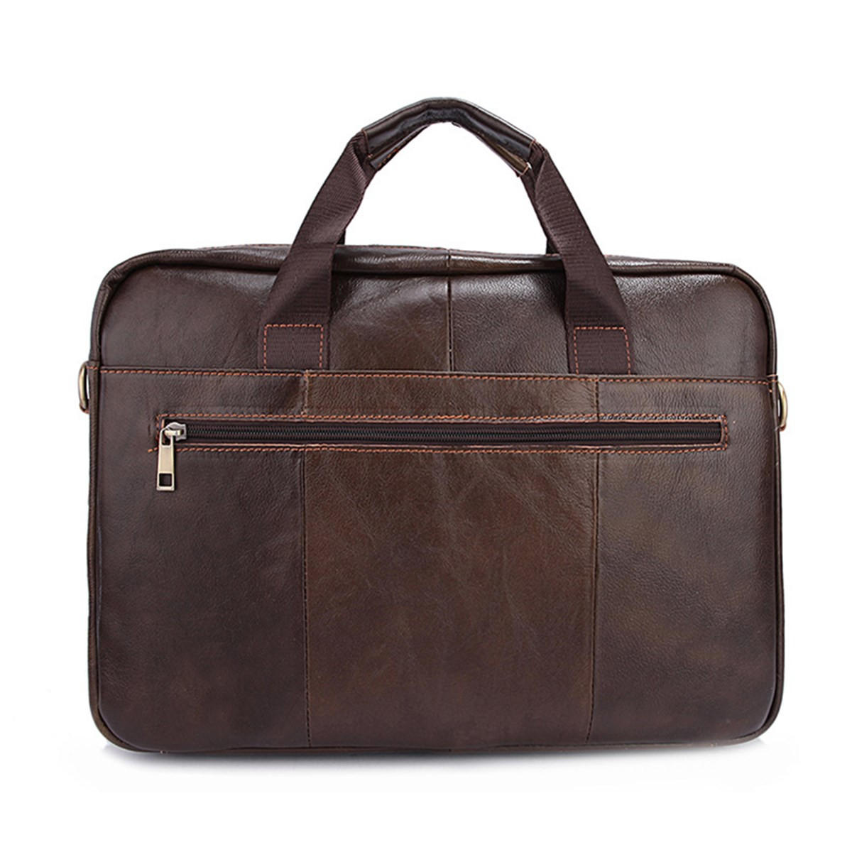 Men Briefcases Handbag Document Business Office Laptop Bag Leather Male ...