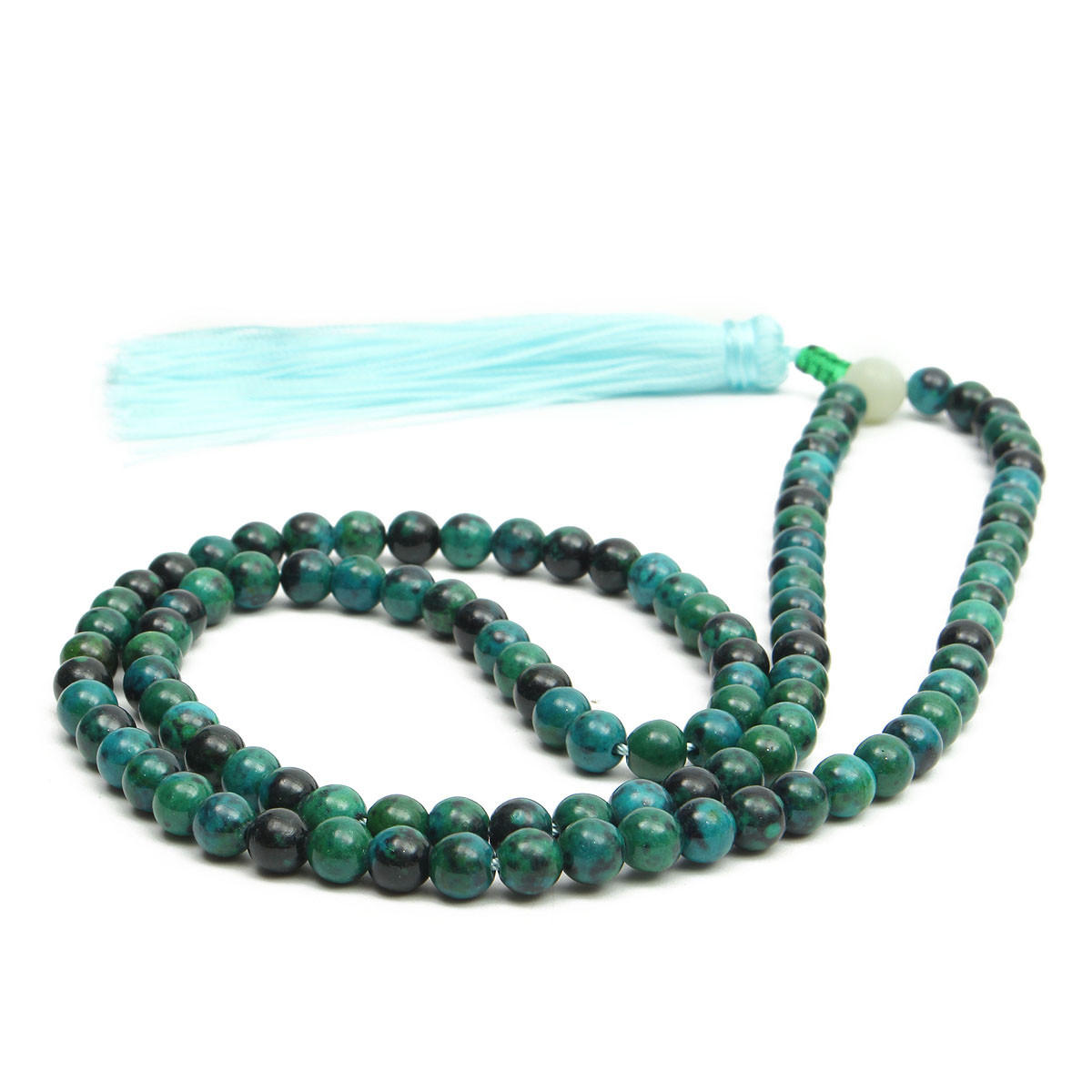 108pcs 6mm dark green jade prayer beads bracelet necklace jewelry at ...
