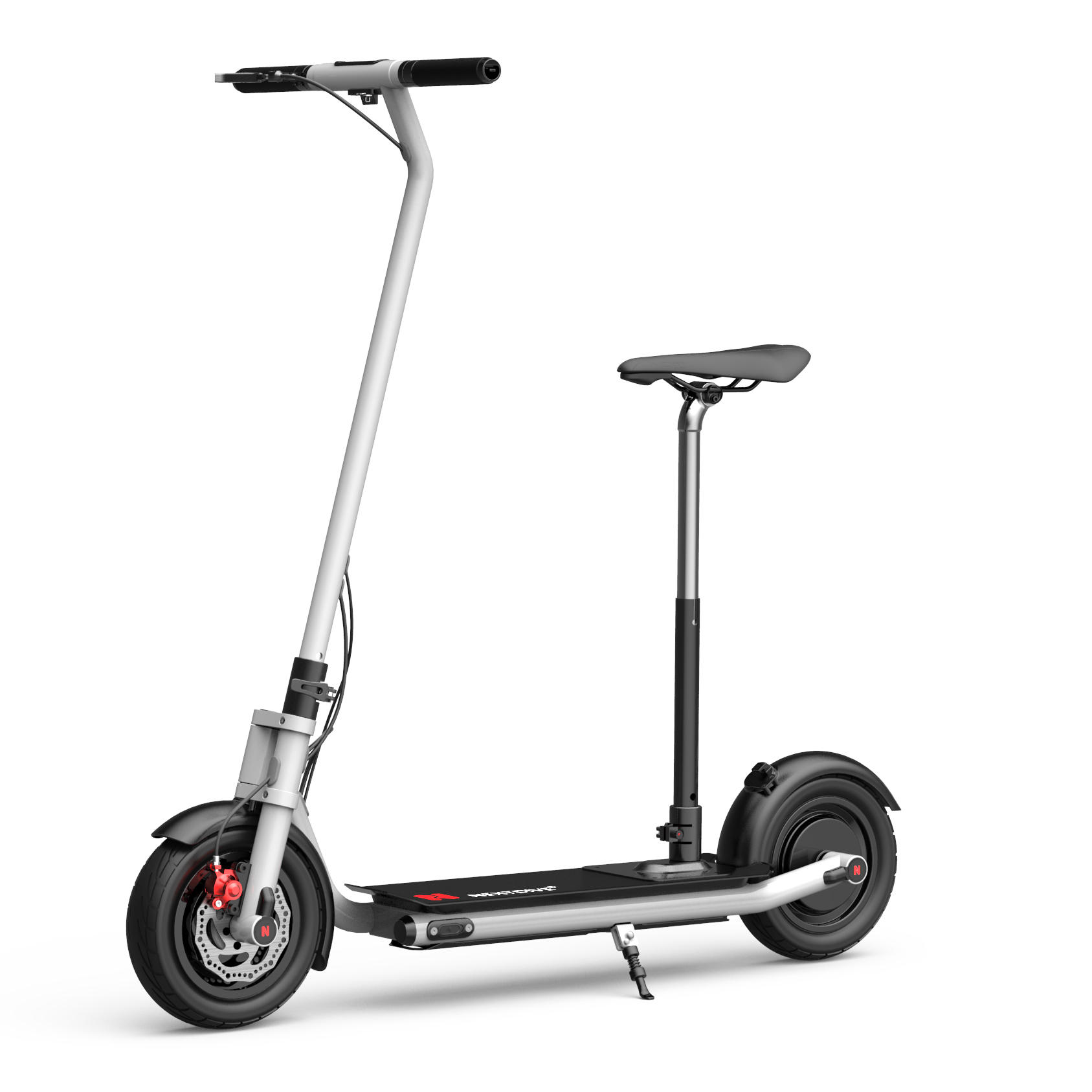NEXTDRIVE N-7 300W 36V 10.4Ah Foldable Electric Scooter With Saddle For Adults/Kids 26 Km/h Max Speed 18-36 Km Mileage 