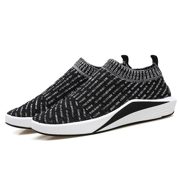 women breathable slip on soft mesh sport running outdoor shoes at Banggood