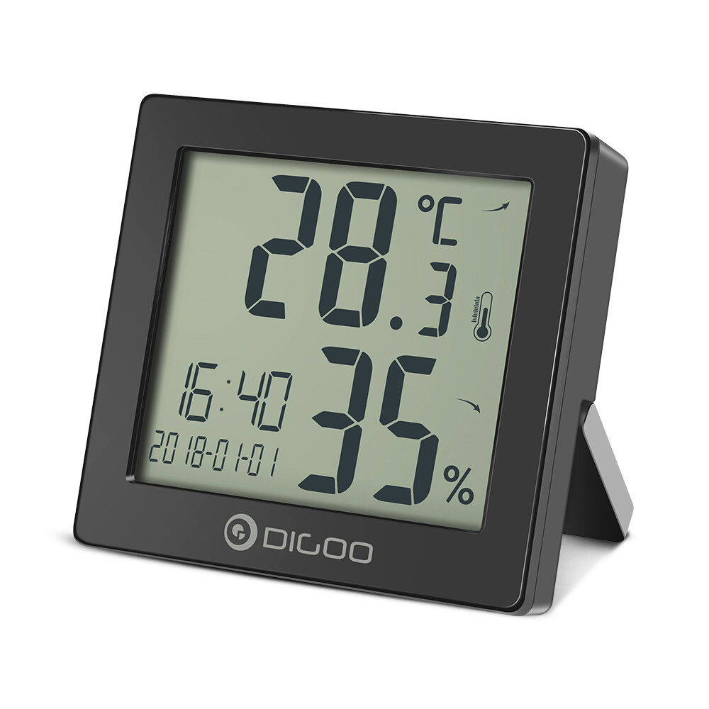Zegar Termometr wilgotnościomierz DIGOO DG-C11 za $3.99 / ~15zł