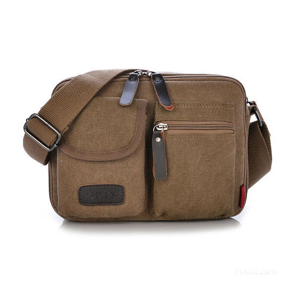 Men Canvas Casual Messenger Multifunctional Outdoor Shoulder Bag ...