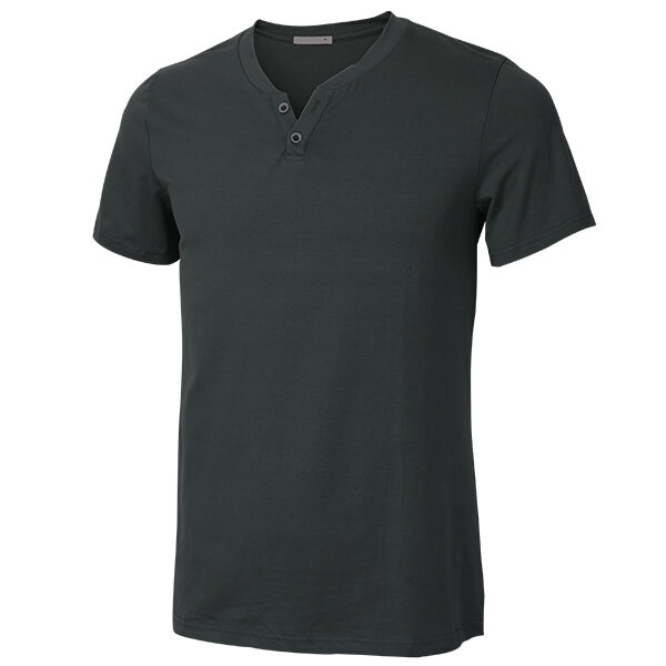 Men V-neck Solid Color Short Sleeve Slim Cotton Casual T-shirt ...