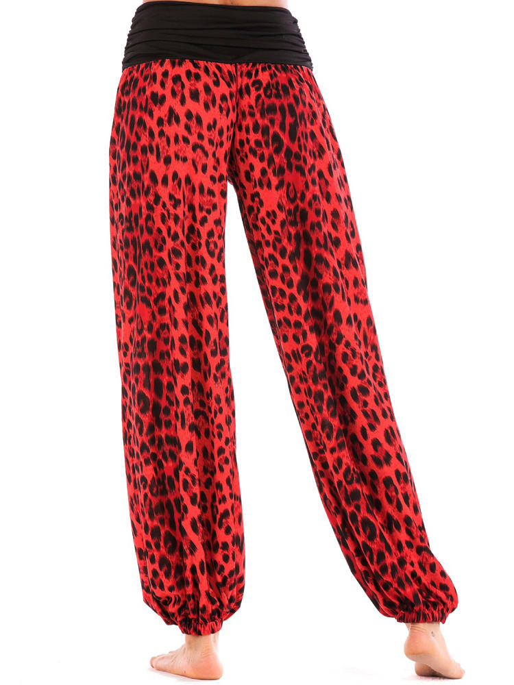 leopard print yoga pants at Banggood