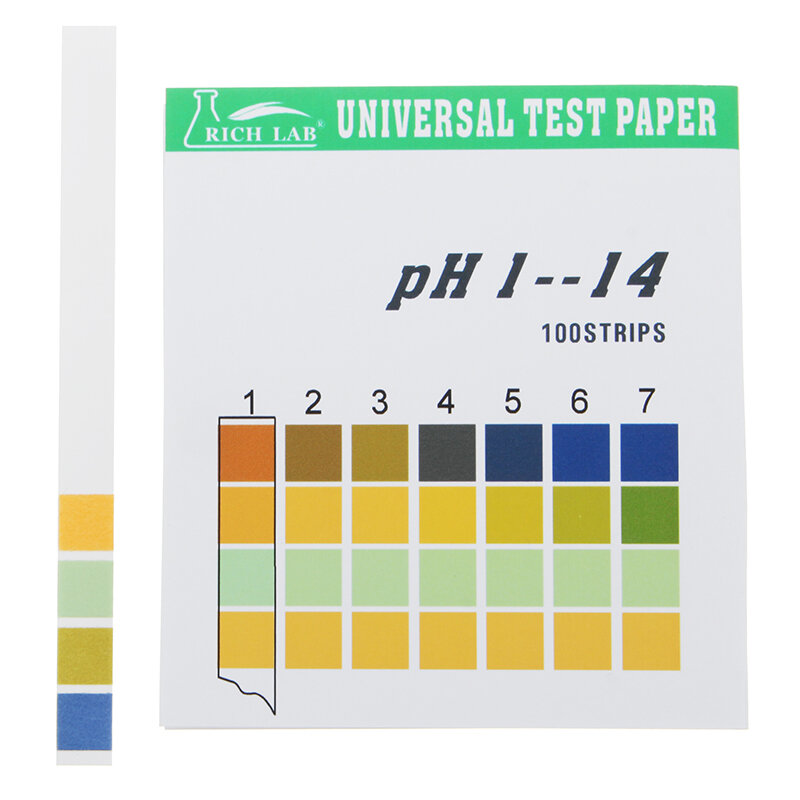 universal ph test strips full range 114 indicator paper tester 100