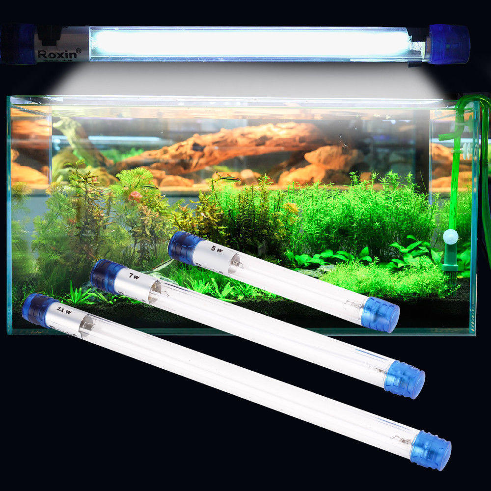 7W 9W Submersible Aquarium Pond Fish Tank Light UV Sterilizer Water Clean Lamp