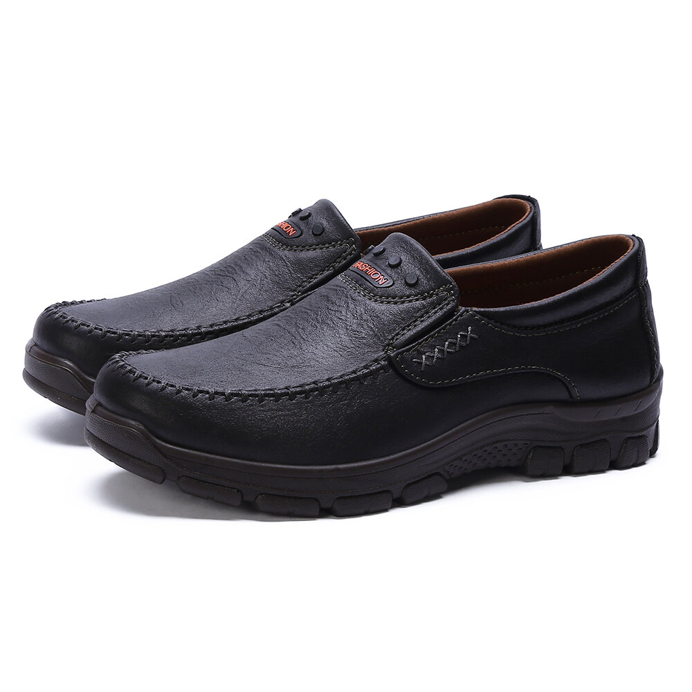genuine leather soft sole casual oxfords at Banggood