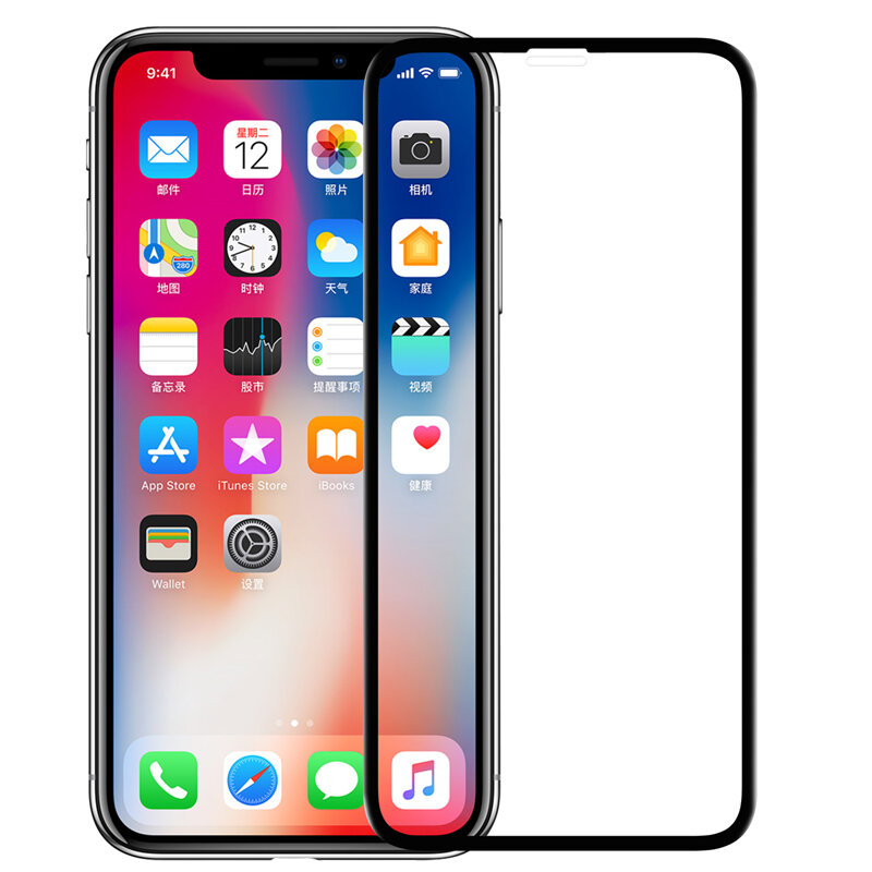 nillkin 3d curved edge soft abs & tempered glass screen protector for iphone xs max 2018 Sale ...