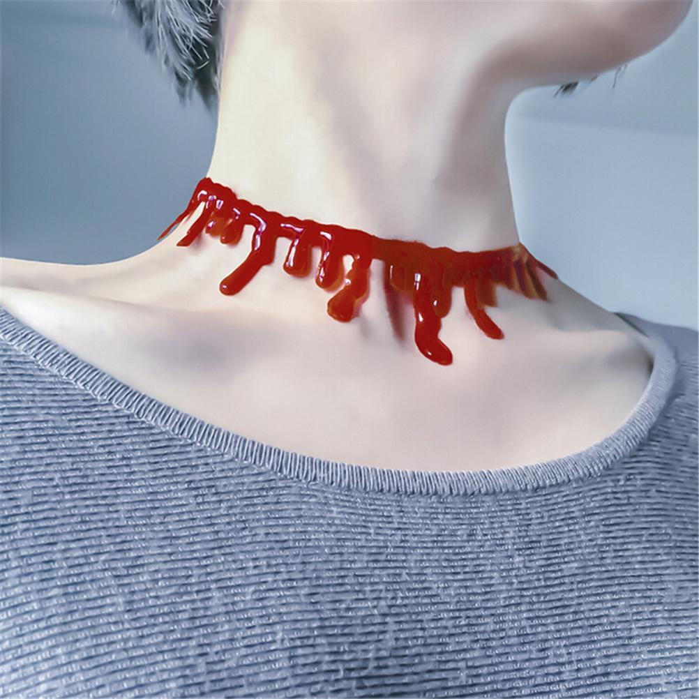 halloween horror blood drip necklace fake blood vampire fancy joker ...