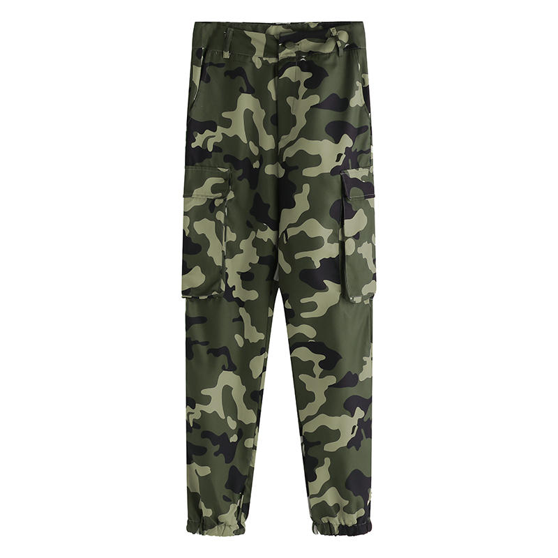 Female camouflage Trousers Fitness Yoga Running Sports Pants