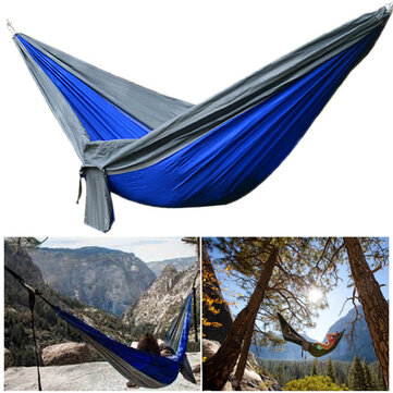  IPRee® Upgraded Type 270x140CM 210T Nylon Double Hammock Portable Swing Bed Max Load 250kg  