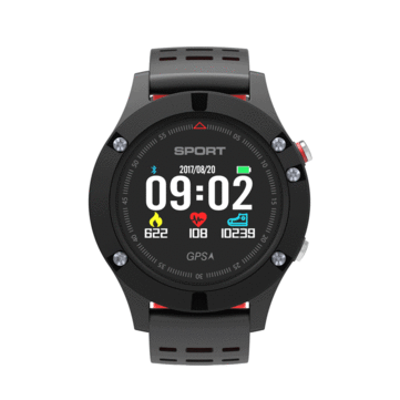 NO.1 F5 OLED Real-time Heart Rate Sleep Monitor GPS Multi-Sport Mode Outdoor Altimeter Smart Watch