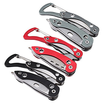 IPReeÂ® 110mm 420H Steel 13-in-1 Multi-function Folding Knife Portable Tool Pliers Survival Tools Kit
