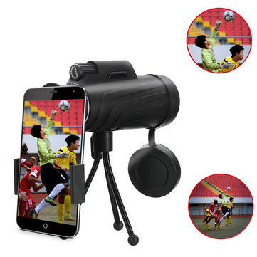 $17.49 For PANDA 40X60 HD Zoom Lens Camping Travel Waterproof Monocular Telescope+Tripod+Clip