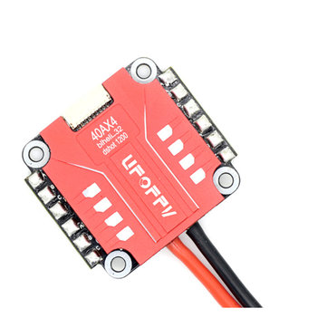 UFOFPV 40A BLheli_32 2-5S DShot1200 4 In 1 Brushless ESC Built-in Current Sensor for RC Drone FPV Racing