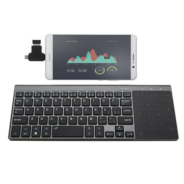2.4GHz Wireless Keyboard with touch pad $4 OFF